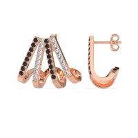 Multi-Row Huggie Earrings