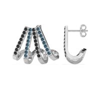 Multi-Row Huggie Earrings