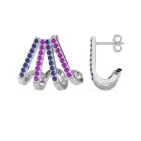 Multi-Row Huggie Earrings