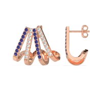 Multi-Row Huggie Earrings