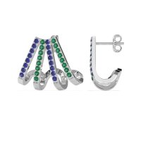 Multi-Row Huggie Earrings