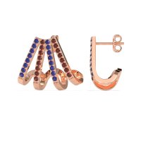 Multi-Row Huggie Earrings