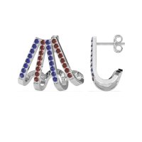 Multi-Row Huggie Earrings