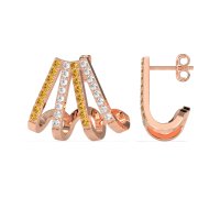 Multi-Row Huggie Earrings