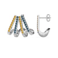 Multi-Row Huggie Earrings
