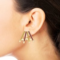 Multi-Row Huggie Earrings