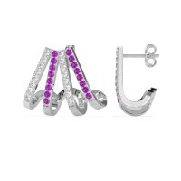 Multi-Row Huggie Earrings