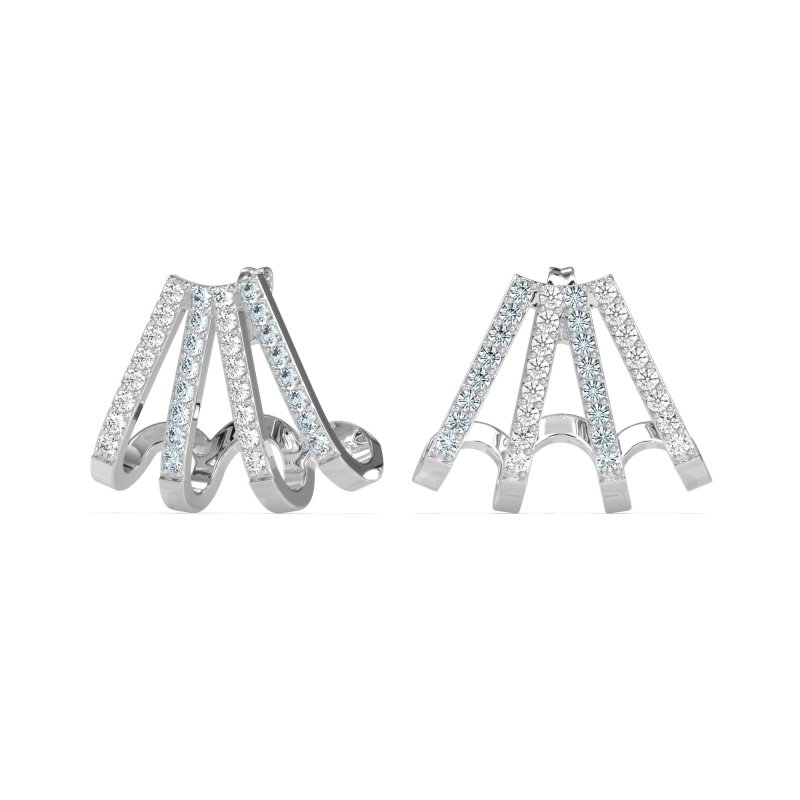 Multi-Row Huggie Earrings