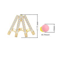 Multi-Row Huggie Earrings