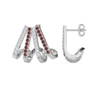 Multi-Row Huggie Earrings