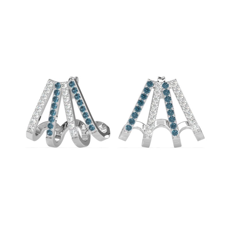 Multi-Row Huggie Earrings