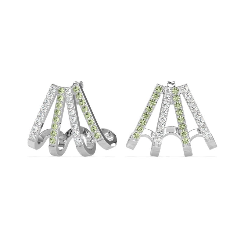 Multi-Row Huggie Earrings