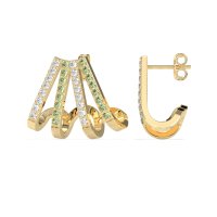 Multi-Row Huggie Earrings