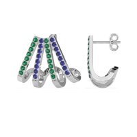 Multi-Row Huggie Earrings