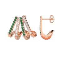 Multi-Row Huggie Earrings