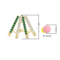 Multi-Row Huggie Earrings