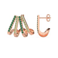 Multi-Row Huggie Earrings