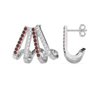 Multi-Row Huggie Earrings