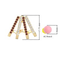 Multi-Row Huggie Earrings