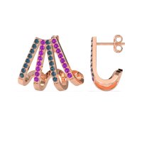 Multi-Row Huggie Earrings