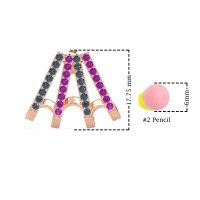 Multi-Row Huggie Earrings