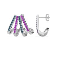 Multi-Row Huggie Earrings