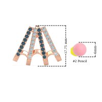 Multi-Row Huggie Earrings