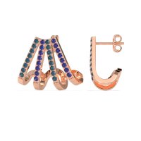 Multi-Row Huggie Earrings