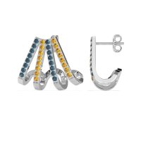 Multi-Row Huggie Earrings