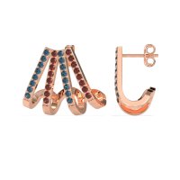 Multi-Row Huggie Earrings