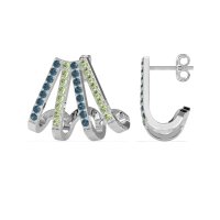 Multi-Row Huggie Earrings