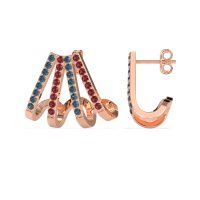 Multi-Row Huggie Earrings