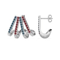 Multi-Row Huggie Earrings