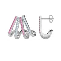 Multi-Row Huggie Earrings