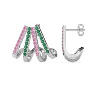 Multi-Row Huggie Earrings