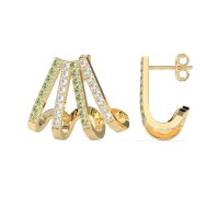 Multi-Row Huggie Earrings