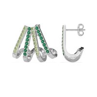 Multi-Row Huggie Earrings