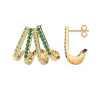 Multi-Row Huggie Earrings