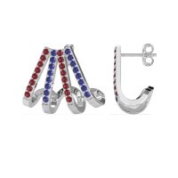 Multi-Row Huggie Earrings