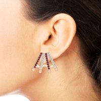 Multi-Row Huggie Earrings