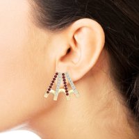 Multi-Row Huggie Earrings