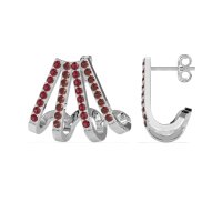Multi-Row Huggie Earrings