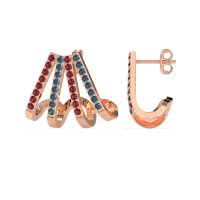 Multi-Row Huggie Earrings