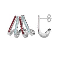 Multi-Row Huggie Earrings