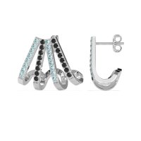 Multi-Row Huggie Earrings