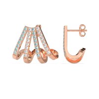Multi-Row Huggie Earrings