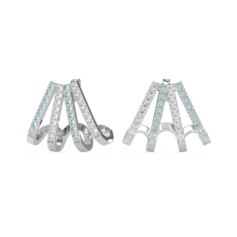 Multi-Row Huggie Earrings