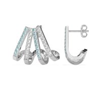 Multi-Row Huggie Earrings
