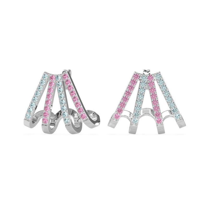 Multi-Row Huggie Earrings
