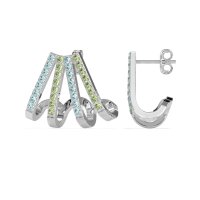 Multi-Row Huggie Earrings